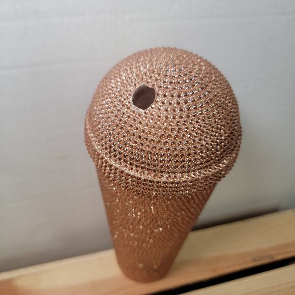 RARE JLO Beauty Gold Bling Tumbler w/ Dome Lid (NO Straw) - Picture 3 of 9